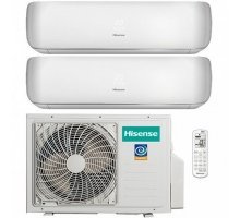 Мульти сплит-система с 2 внутренними блоками (25 и 35 кв.м) Hisense AMW2-18U4SXE / AMS-09UR4SVETG67 + AMS-12UR4SVETG67