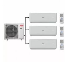 Мультисплит-система с тремя внутренними настенными блоками (25, 25 и 25 кв.м) IGC RAM3-X27UNH / RAK-X09NHx3